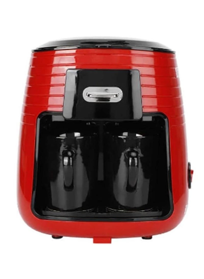Generic - Full Automatic Coffee Machine American Double Cup Drip Coffee Maker Tea Making Portable - Image 1
