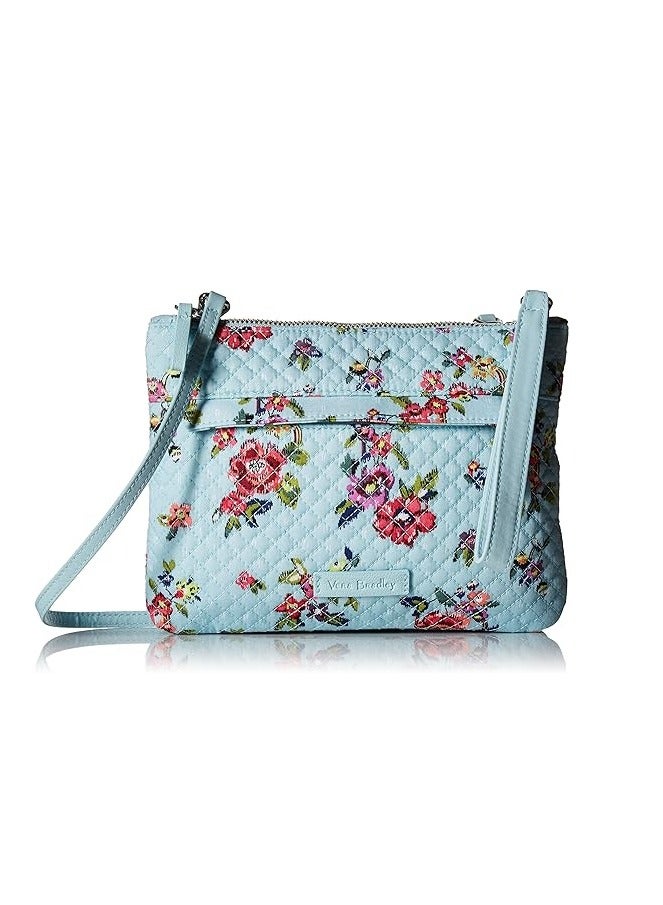 Vera Bradley حقيبة كتف قطنية مخصصة بتصميم مميز مع حماية RFID - Image 1