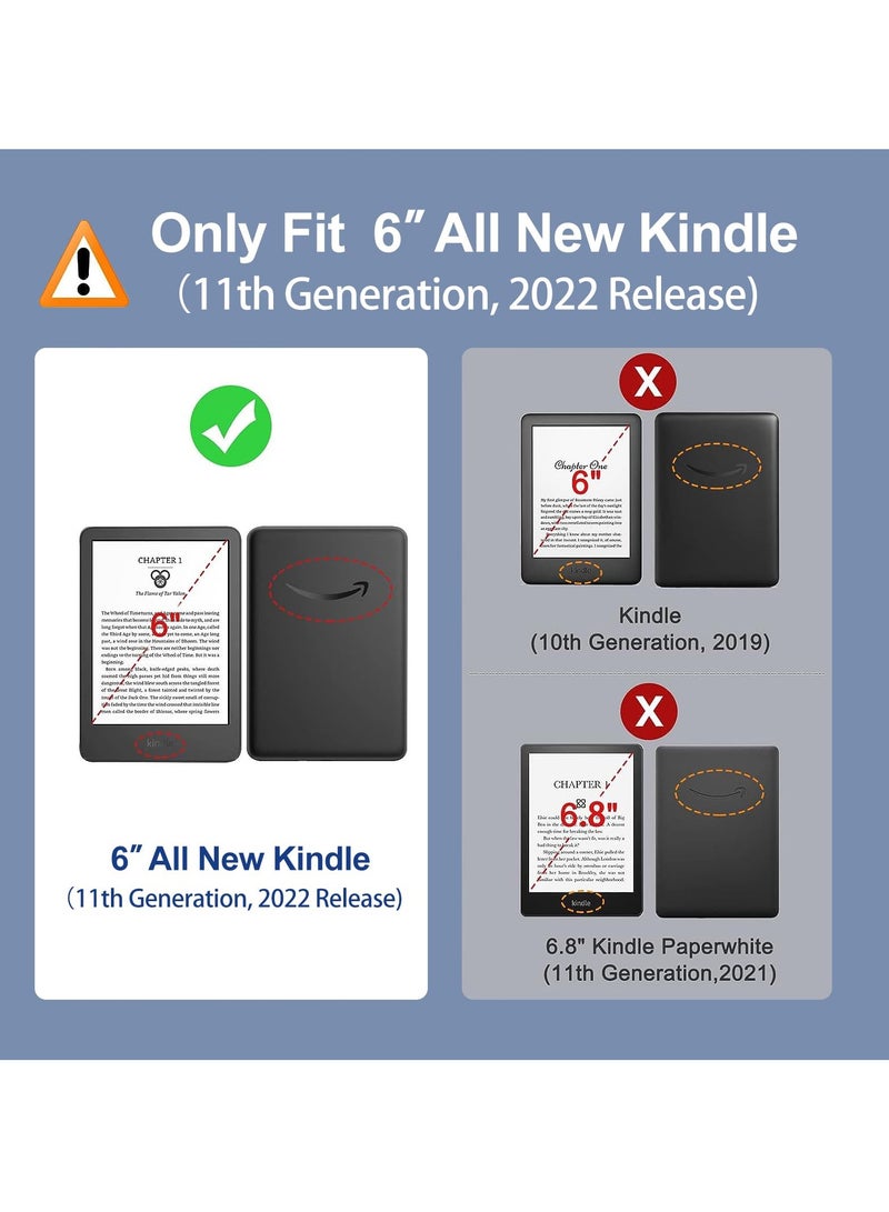 SYOSI Clear Case for 6'' Kindle 11th Generation 2022 (NOT FIT Paperwhite/Oasis), Ultrathin Slim Flexible Silicone TPU Back Cover, Lightweight Transparent Skin for Kindle 2022 - Image 2