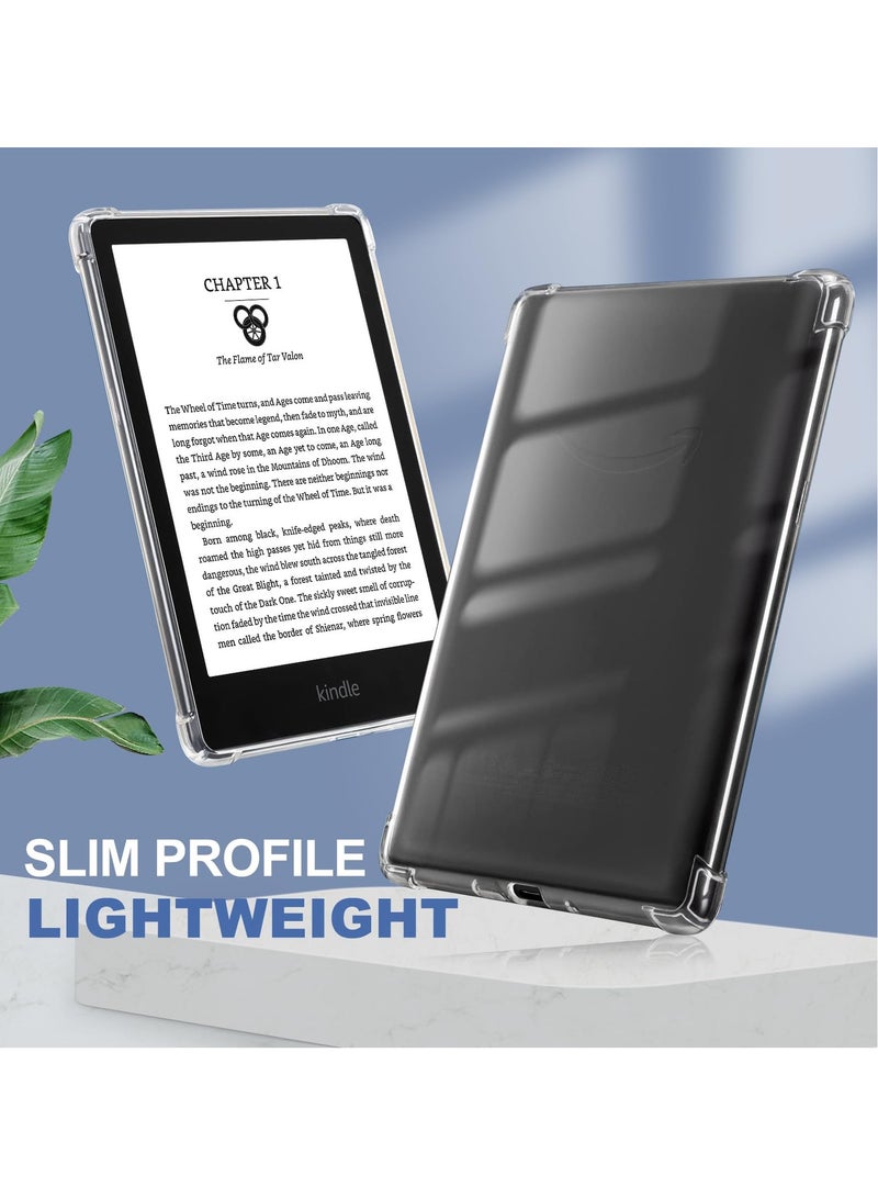 SYOSI Clear Case for 6'' Kindle 11th Generation 2022 (NOT FIT Paperwhite/Oasis), Ultrathin Slim Flexible Silicone TPU Back Cover, Lightweight Transparent Skin for Kindle 2022 - Image 4