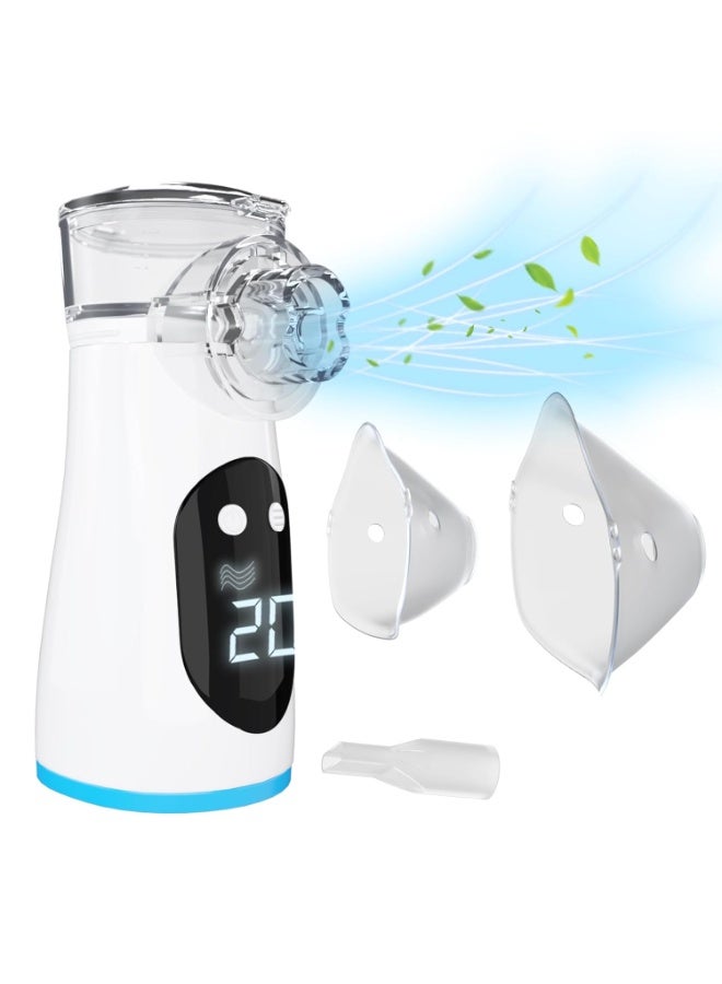 Portable Nebulizer – Rechargeable & Low-Noise Handheld Device – LED Display for Comfortable Daily Breathing at Home & Travel - Image 1