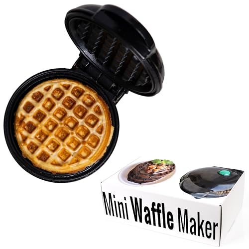 Instacuppa Mini Waffle Maker-Quick&Easy Breakfast Solution For Busy Moms-Whip Tasty,Healthy Waffles In Minutes For Your Kids,Easy To Clean Non-Stick Coating,Small Size&Portable,4 Inch,Black - 350 Wh - Image 1