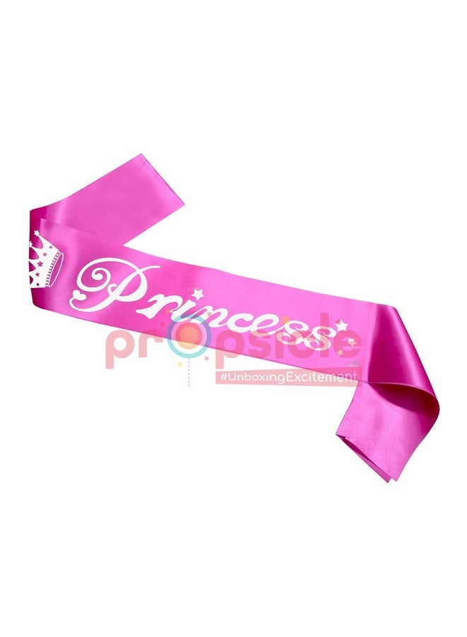 Propsicle Light Pink Satin Princess Sash Happy Birthday Girl Sash Party Item Pink Theme Birthday Party Decoration Women, Girls, Mom Bday Party, 16th Birthday Decorations - Pack of 1 - Image 5