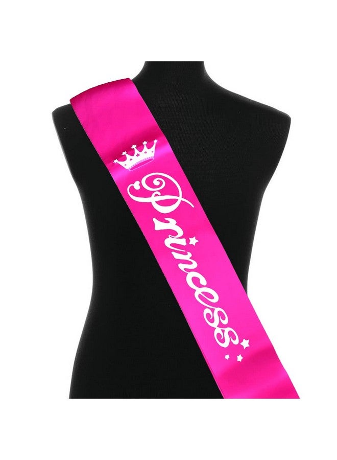 Propsicle Light Pink Satin Princess Sash Happy Birthday Girl Sash Party Item Pink Theme Birthday Party Decoration Women, Girls, Mom Bday Party, 16th Birthday Decorations - Pack of 1 - Image 1