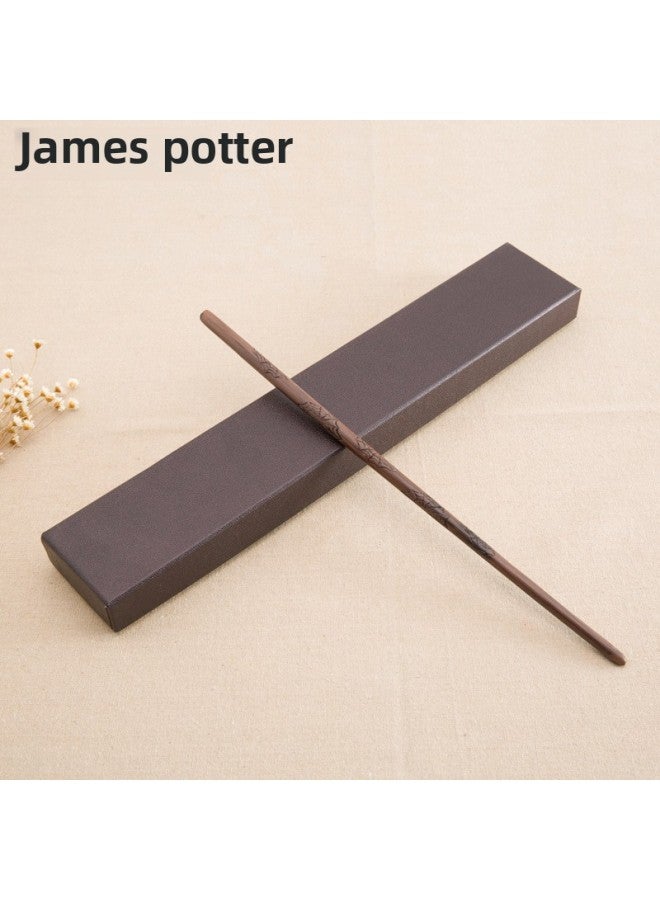 Loquat Harry Potter Magic Wand Metal Core Party  Cane Box Book Does Not Shine 55 Manufacturers-Color:#34 James Potter - Image 1