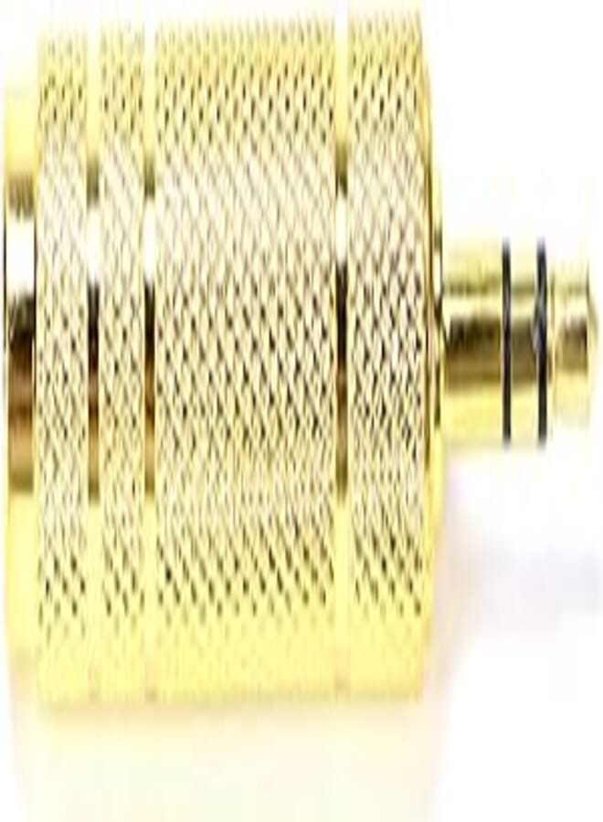 Bandridge Nanotek 3.5mm (1/8 inch) Plug to 6.35mm (1/4 inch) Jack Audio Stereo Adapter Converter for Headphones and Microphone- Gold 