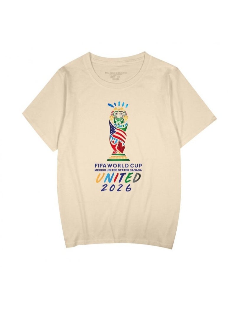 FIFA World Cup World Cup 2026 Artistic Trophy Print T-Shirt-XL - Image 1