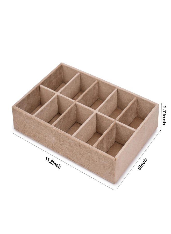 Azyeea - Bangle Storage Box in 10 slots Chudi kada & Bracelets holder Box for Bridal,–Durable & Elegant Bangle Holder for women/removal & adjustable slots in this box (11.8X8X1.8 Inch) /Cream/ - Image 3
