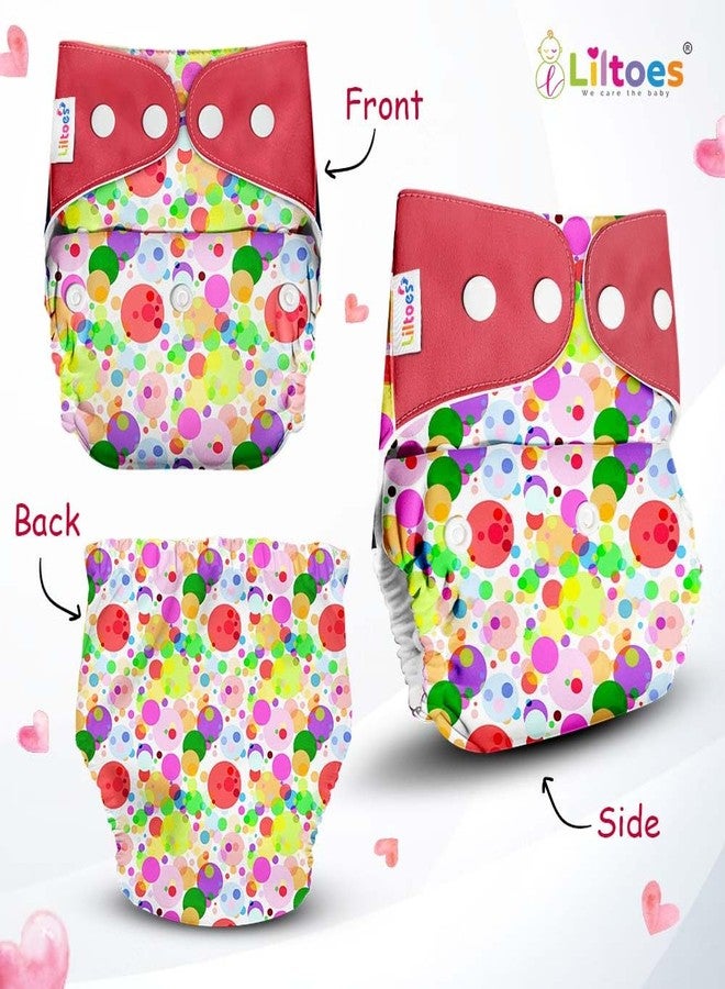 LILTOES Premium Cloth Diaper with Side Leakage Protection for Baby's Comfort | Eco-Friendly and Reusable Cloth Diaper for Babies 0 to 3 Years (Pack of 7) - Image 2