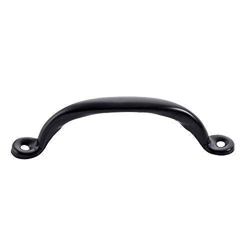 HOME MASTER HARDWARE 4-7/8 inch Cabinet Pull Handle 50 Pack, Door Pulls for Wooden Kitchen Furniture, Closet, Drawer, Barn Door Hardware, Gate Handles Black Finish with Screws - Image 5