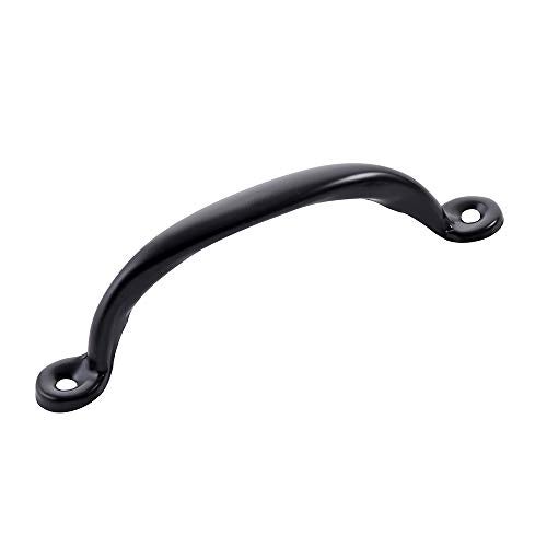 HOME MASTER HARDWARE 4-7/8 inch Cabinet Pull Handle 50 Pack, Door Pulls for Wooden Kitchen Furniture, Closet, Drawer, Barn Door Hardware, Gate Handles Black Finish with Screws - Image 4