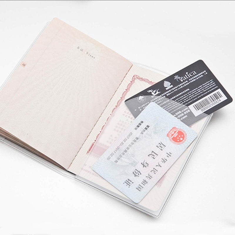 Arsmat 5 Pack Clear Passport Cover, Clear Passport Holder Travel Document Organizer, Plastic US Passport Hold - Image 5