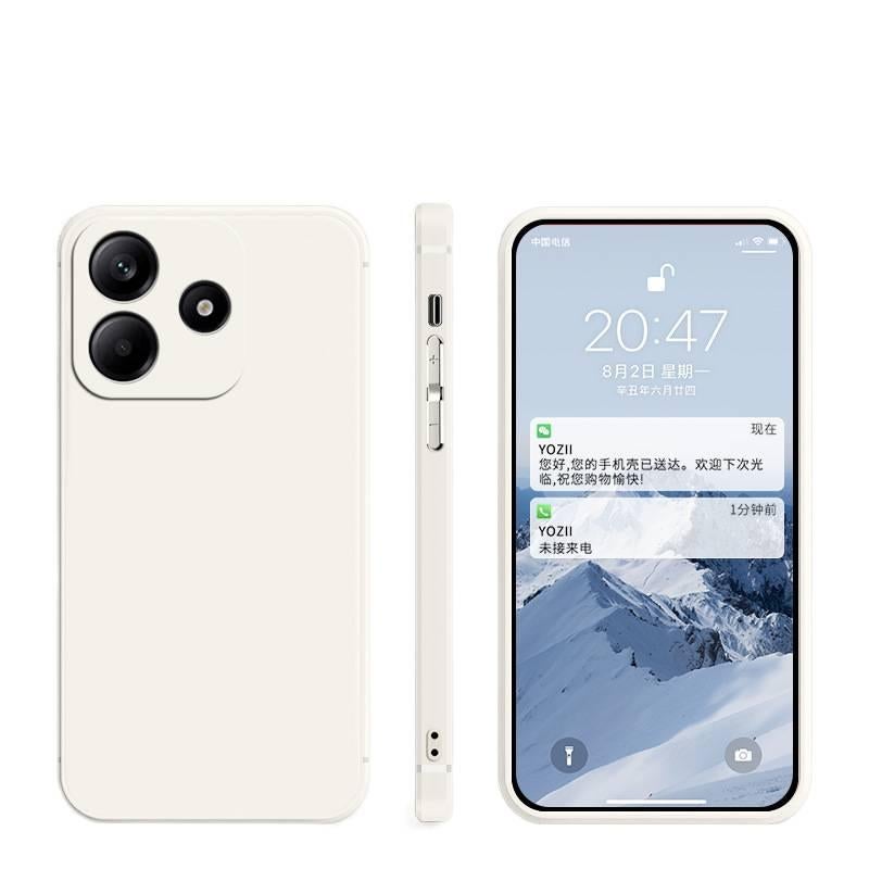 LS غطاء واقي، مقاوم للصدمات لـ Redmi Note 14، Antique White، حماية من السقوط، سيليكون من السيليكون باللون الأبيض باللون الأحمر - Image 1