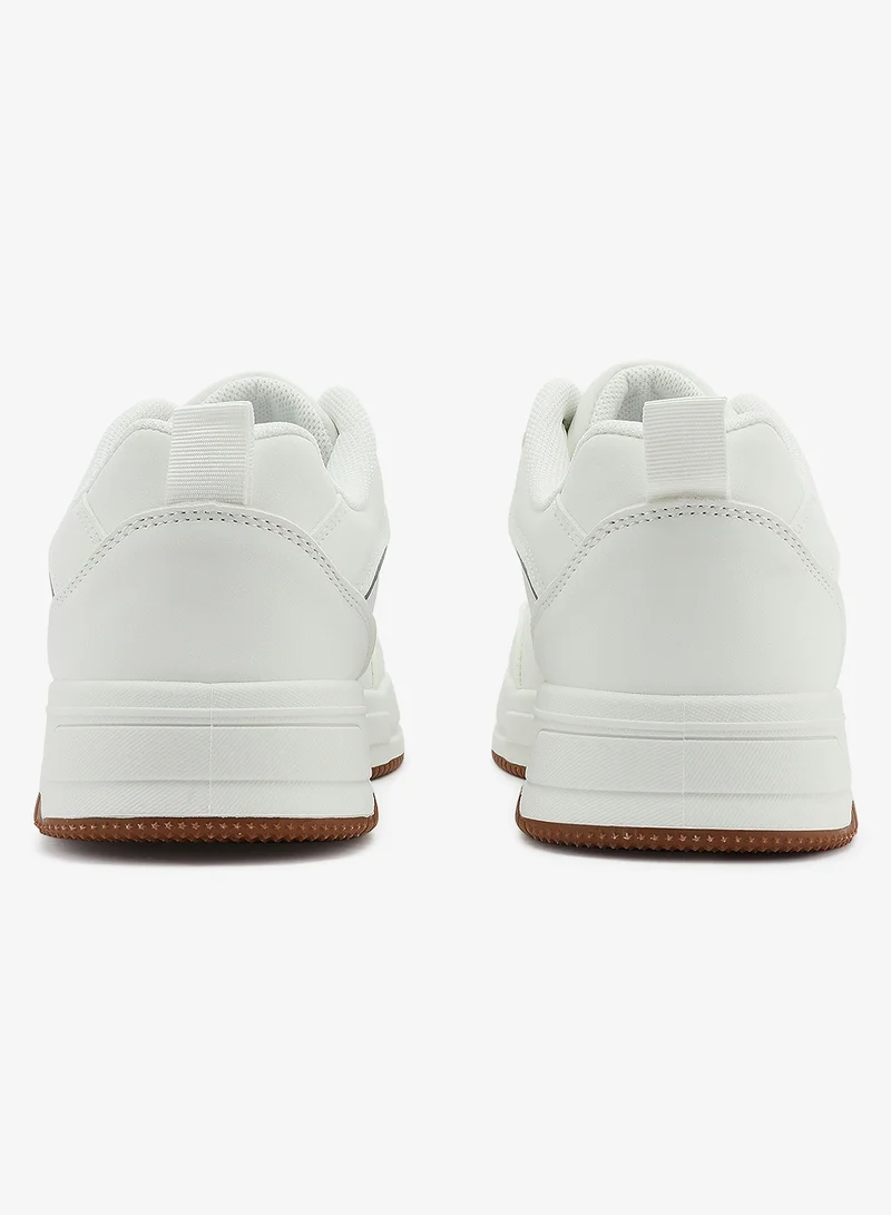 U.S. Polo Assn. white Men's White Low-Top Sneakers - With Cloud-Like Comfort Shoes for Men | Best Price UAE