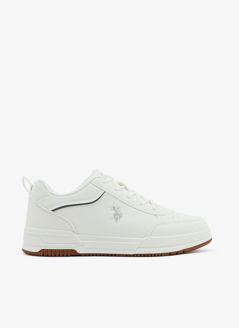 U.S. Polo Assn. Men's White Low-Top Sneakers - With Cloud-Like Comfort Shoes - Image 1