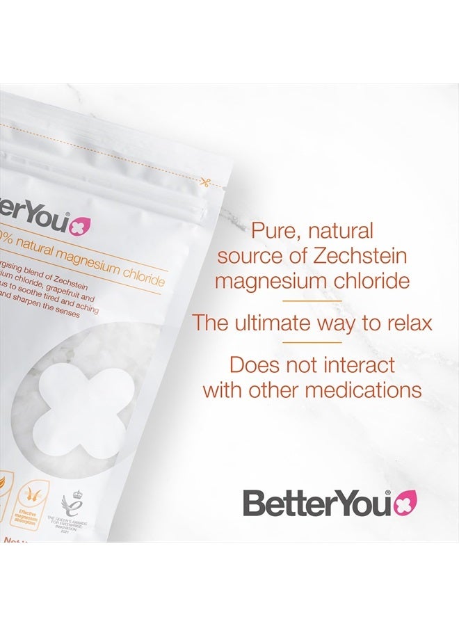 BetterYou Magnesium Revive Bath Flakes, Blend of Pure Zechstein Magnesium Chloride, Grapefruit and Eucalyptus to Sooth Tired and Aching Muscles, Developed in The UK by BetterYou, 750g - Image 5