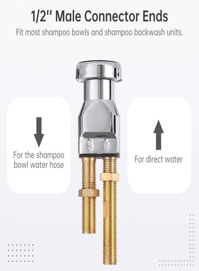 COSYOO 14 Pcs Shampoo Bowl Vacuum Breaker Kit, Shampoo Faucet Kit with Breaker Vacuum, Crossover Hose, Receiver Plate, Salon Sink Replacement Parts, Prevent Backflow Pressure - Image 3