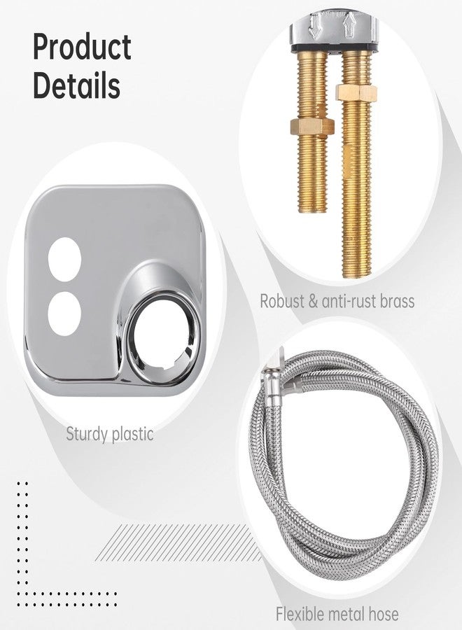 COSYOO 14 Pcs Shampoo Bowl Vacuum Breaker Kit, Shampoo Faucet Kit with Breaker Vacuum, Crossover Hose, Receiver Plate, Salon Sink Replacement Parts, Prevent Backflow Pressure - Image 5