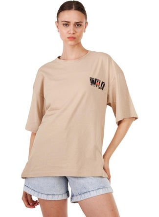 Women's Oversize Back and Chest Printed Outdoor Tshirt Wld - pzsku/ZFFBEBE6C289B149A8866Z/45/_/1728061618/4f722230-db08-466c-a2a3-66e73836cd4b