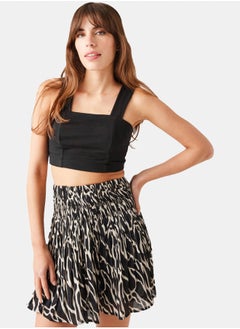 Plain jersey crop top