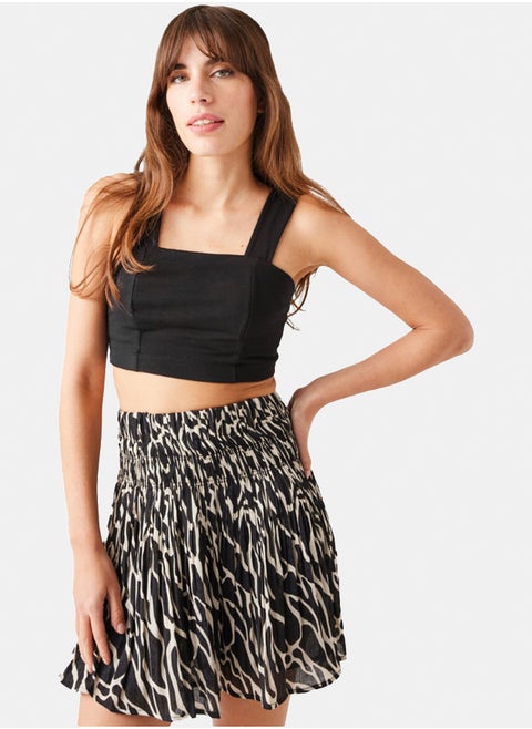 Plain jersey crop top
