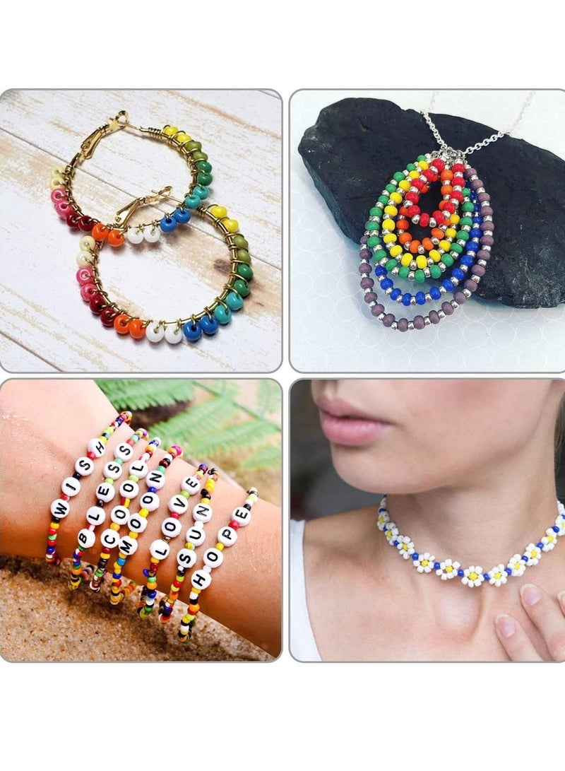 KASTWAVE Jewelry Making Kit Beads for Bracelets, Bracelet Beads, Bead Craft Kit Set(4mm 5000Pcs) - Image 5