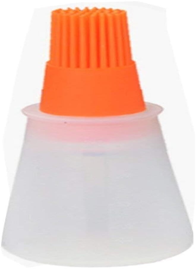 Fresh Fresh Silicone Bbq Basting Brushes with Oil Bottle- (Orange) 