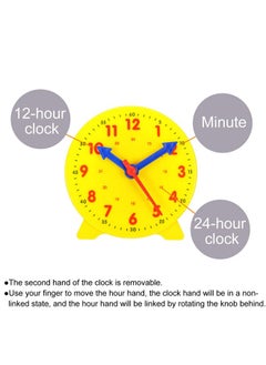 4 Inch Teaching Clock Learn Clock Learning Tell Time Analog Clock Demonstration Clock 24 Hour 3 Pointers Geared Movement For Classroom Teacher Yellow - pzsku/ZFFBF024991EF888876B3Z/45/_/1688193881/385bebdf-d87f-45f2-a53f-0e9534055db9