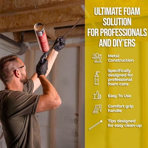 AWF PRO High Precision Spray Foam Gun for Insulating Foam Sealant, Adjustable Flow Control, Contractor-Grade Pro Applicator - Image 2