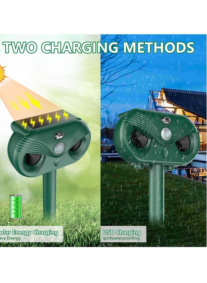 عام سائق الشمسية في الهواء الطلق ، البث بالموجات فوق الصوتية الصمام الليزر قوية ثلاثة في واحد لصد الحيوانات - Image 5