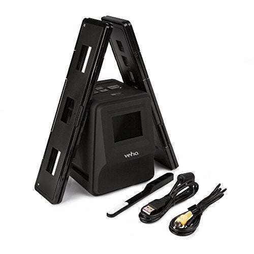 Veho Smartfix Portable Stand Alone 14 Megapixel Negative Film & Slide Scanner with 2.4” Digital Screen and 135 Slider Tray for 135/110/126 Negatives Compatible with Mac/PC – Black (VFS-014-SF) - Image 2