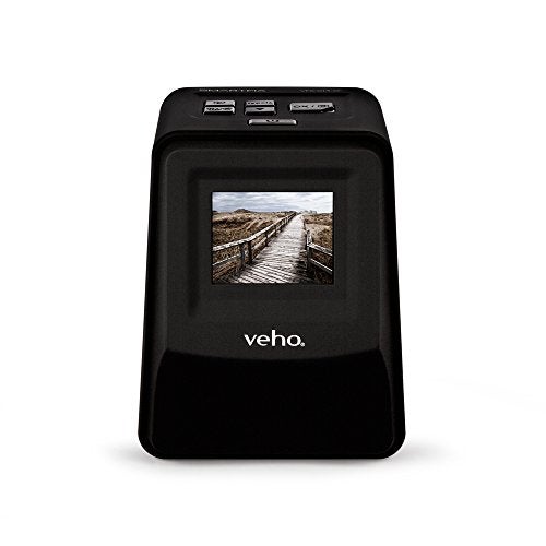 Veho Smartfix Portable Stand Alone 14 Megapixel Negative Film & Slide Scanner with 2.4” Digital Screen and 135 Slider Tray for 135/110/126 Negatives Compatible with Mac/PC – Black (VFS-014-SF) - Image 1
