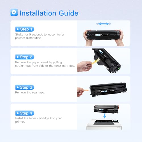 LxTek خرطوشة حبر متوافقة LxTek 83A بديل لـ HP 83A CF283A متوافقة مع Laserjet Pro MFP M125nw M201dw M225dw M201n M125a M127fn M127fw، 2 أسود - Image 5