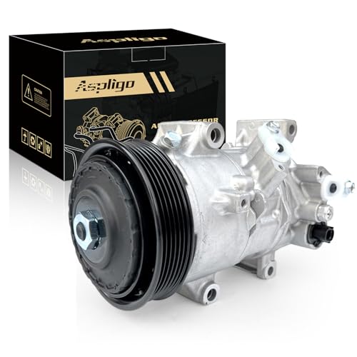 Aspligo Air Conditioner AC Compressor Fits for Toyota Corolla 1.8L 2014-2022, Corolla iM 1.8L 2017-2018, with A/C Clutch, CO29198C AC Compressor, Replaces 88310-02850, 88310-02851 - Image 1