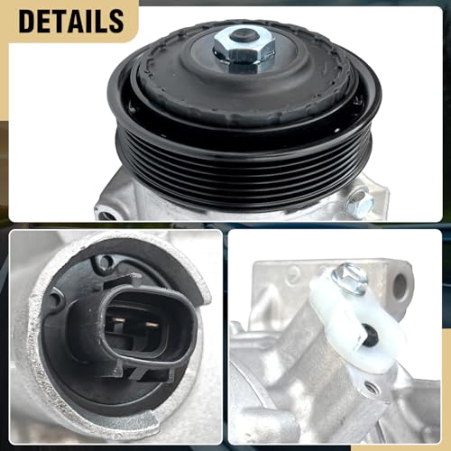 Aspligo Air Conditioner AC Compressor Fits for Toyota Corolla 1.8L 2014-2022, Corolla iM 1.8L 2017-2018, with A/C Clutch, CO29198C AC Compressor, Replaces 88310-02850, 88310-02851 - Image 3