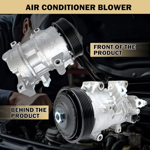 Aspligo Air Conditioner AC Compressor Fits for Toyota Corolla 1.8L 2014-2022, Corolla iM 1.8L 2017-2018, with A/C Clutch, CO29198C AC Compressor, Replaces 88310-02850, 88310-02851 - Image 2