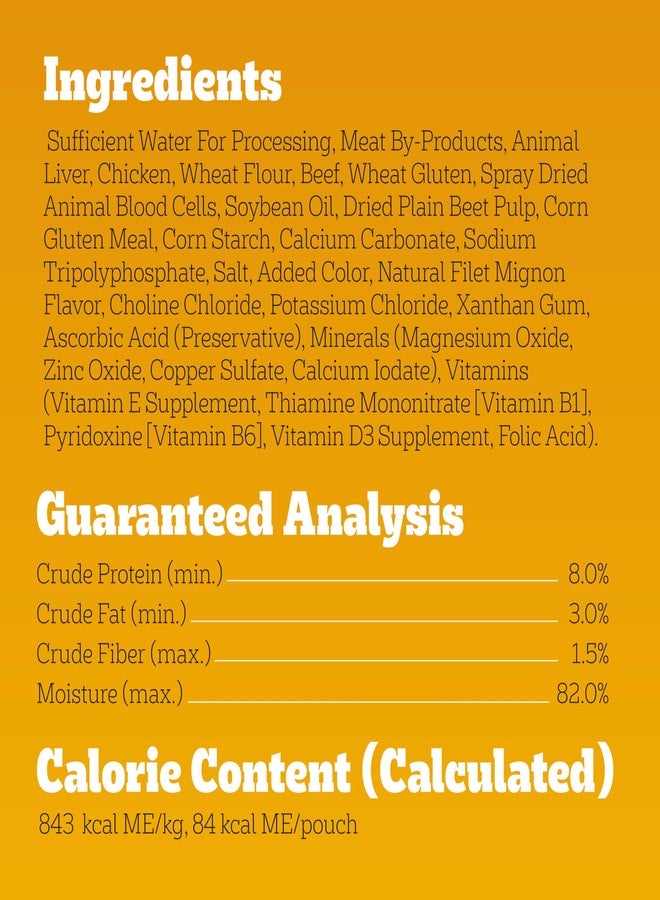 بيديجري تشويس كاتس إن جريفي، طعام رطب طري للكلاب البالغة، بنكهة فيليه مينيون، عبوة 3.5 أونصة - Image 5