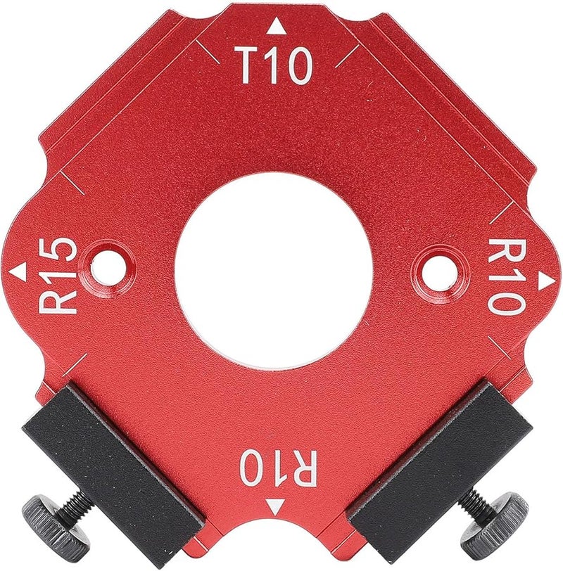 Aluminum Alloy Woodworking Router Jig R10 R15 Arc Cutting Template for Corner Shaping - Image 1