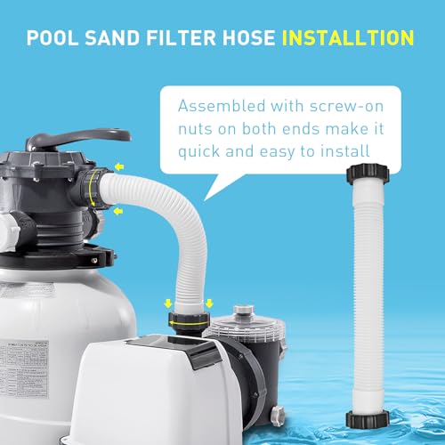 PROSOCOOL 11535 Pool Sand Filter Pump Hose Replacement for Intex Pool Pump Sand filter & Saltwater Systems, Fits for Above Ground Pool -16 inch - Image 4