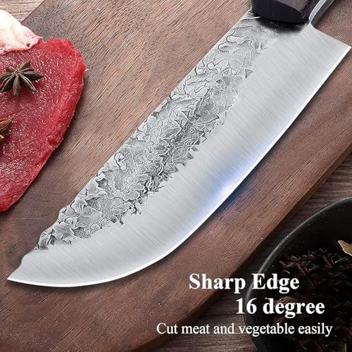 Oceans Secret Knife 7.5Inch Pack of 1 High Carbon Stainless Steel Butcher Knife | Meat Cleaver | Professional Chef's Knife | 7.5 Inch Knife | Chopper | Dicer | Cleaver - Image 2