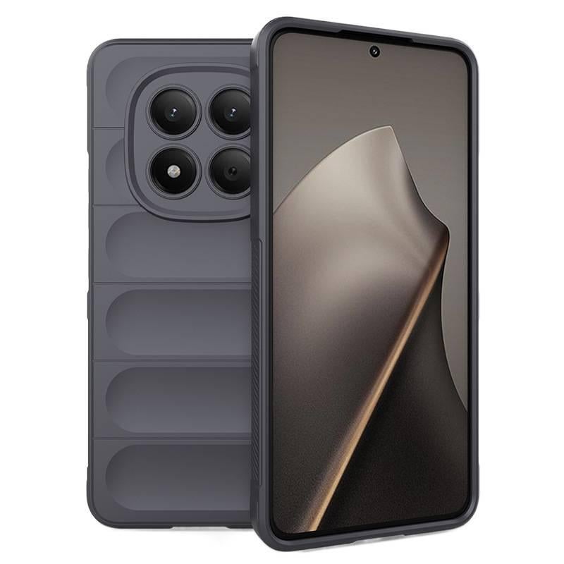غطاء واقي بTPU + PC لـ Redmi Note 14 مع حماية من السقوط وملمس ناعم مع مقاوم للصدمات مع قبضة مضادة للانزلاق باللون رمادي مضاد للانزلاق من مادة TPU للاستخدام الداخلي للرحلات اليومية - Image 1