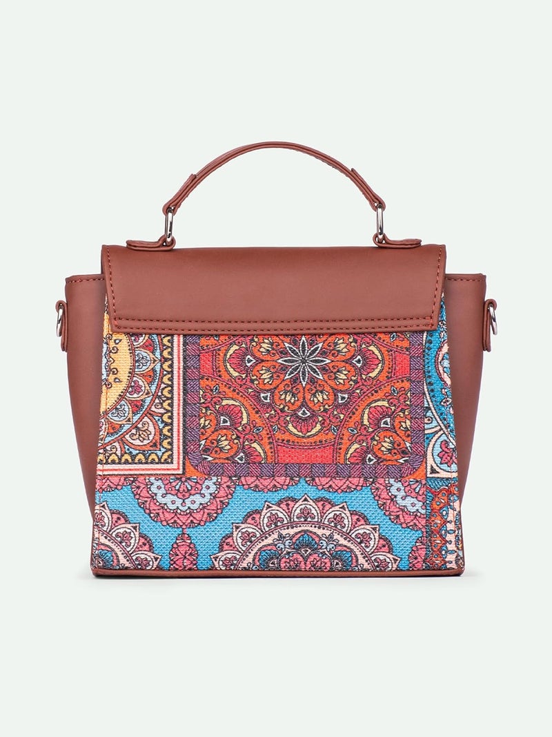 ZOUK حقيبة كتف بيانية مع مقبض للنساء والفتيات والسيدات - Image 5