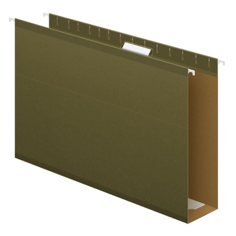 Pendaflex Extra Capacity Reinforced Hanging File Folders, 3", Legal Size, Standard Green, 1/5 Cut, 25 per Box (04153x3) - Image 1