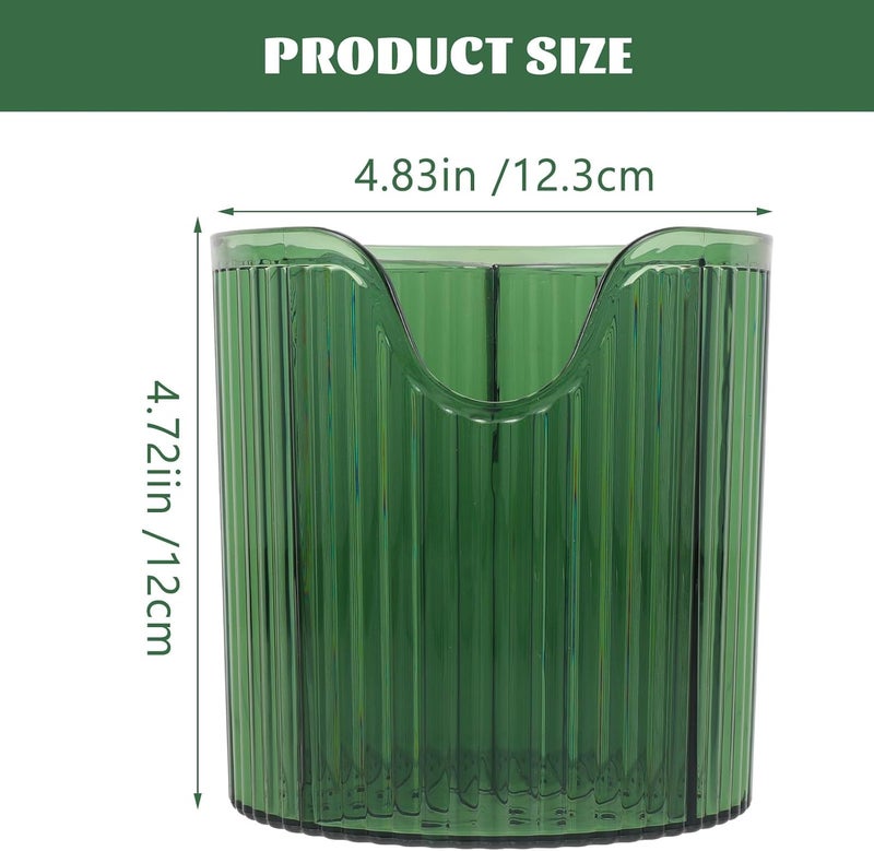 LABRIMP Makeup Brush Storage Holder and Cosmetic Brush Organizer Green Desk Pen Holder for Makeup Artists and Home Vanity Use - Image 2