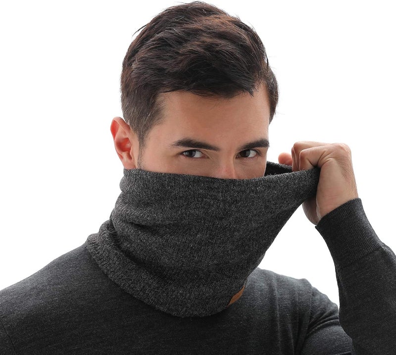 NovForth Winter Neck Warmer Men Ski, Neck Gaiter Face Scarf Women, Fleece Scarf for Men Gaiter Mask, Thick Windproof Scarves - Image 4