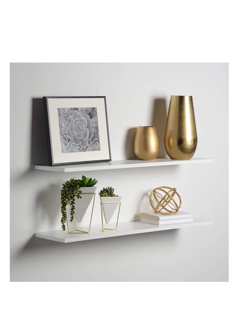 White Floating Shelf 20x100
