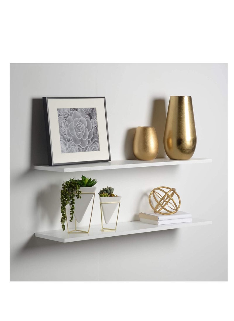Home Gallery - White Floating Shelf 20x100 - Image 1