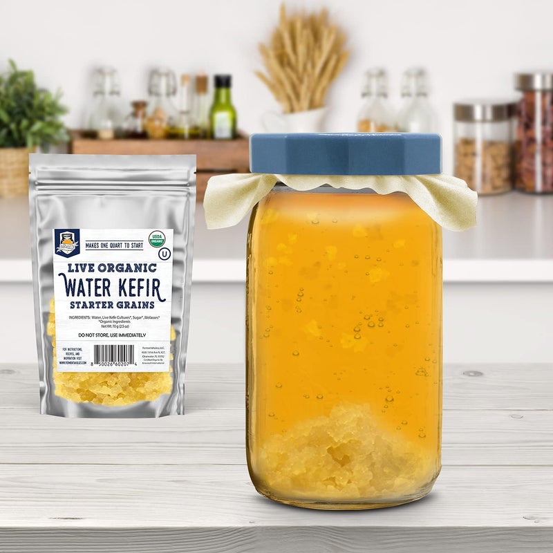 Fermentaholics Unbleached Muslin Kombucha Covers - 4 Pack with Rubber Bands - 10" Square Fits Wide Variety Of Jar Openings - Tight Weave Keeps Flies Out - Let's Your Kombucha Breathe - Hand Wash - Image 3