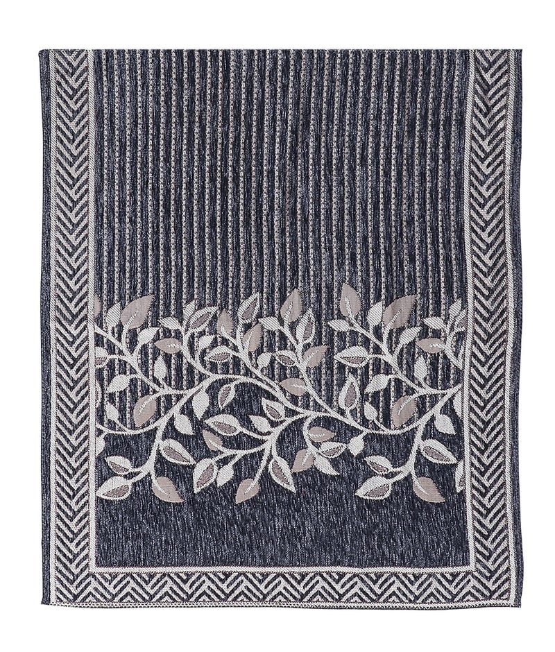 Nendle Superior Velvet Floral Sofa Mat 5 Seater Set Durable Protector for Living Room Mat 3 Seater and 2 Seater, Suitable for L Shape, Sectional and U Shape Sofa (Grey, Pack of 2) - Image 3