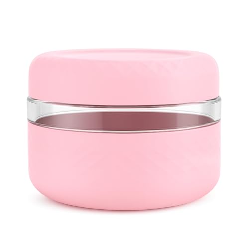 Cafezi 16 oz Glass Lunch Bowl Container with Lid | Leak & Spill Proof, BPA-Free, Microwave & Dishwasher Safe, Airtight Meal Prep & Food Storage Jar for Lunch, Salad, Soup, Overnight Oats, Stew, Yogurt - Image 1
